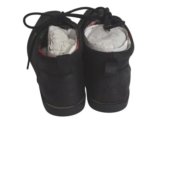 Bobs Skechers Black Chukka Ankle Boots Women Size 7 Memory Foam Textile 34487 - Picture 4 of 8